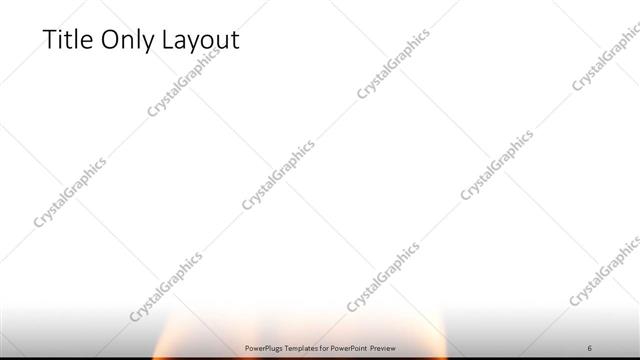 Title Only presentation slide layout