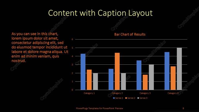 Content with Caption presentation slide layout
