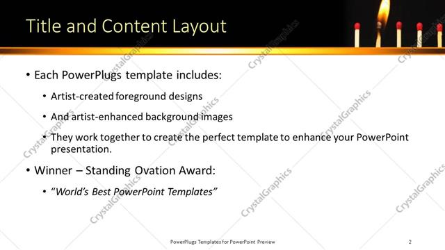 Title and Content presentation slide layout