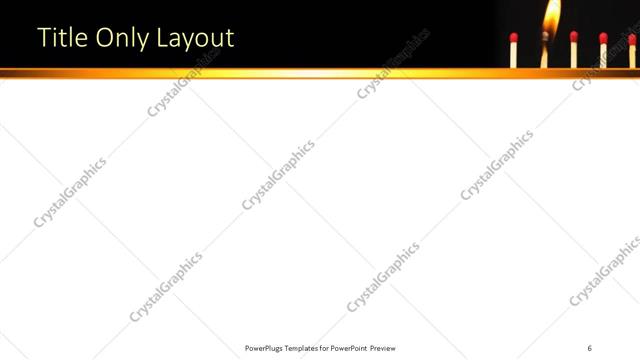 Title Only presentation slide layout