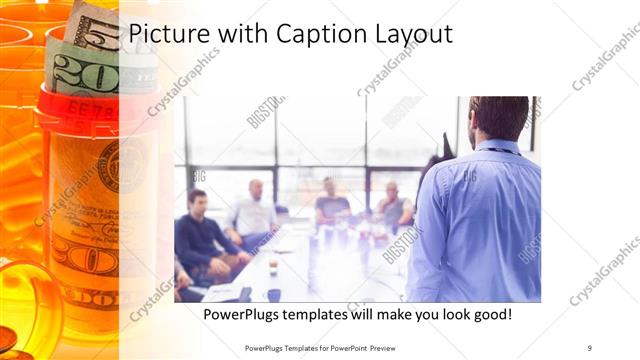 Picture with Caption presentation slide layout