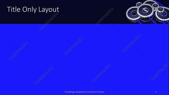 Title Only presentation slide layout