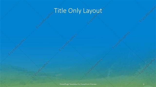 Title Only presentation slide layout