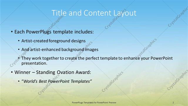 Title and Content presentation slide layout