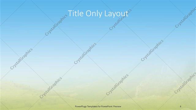 Title Only presentation slide layout