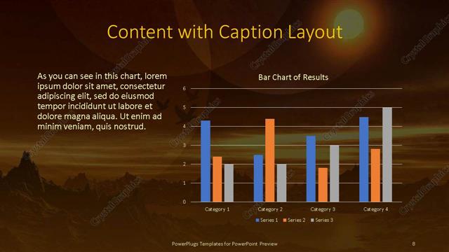 Content with Caption presentation slide layout