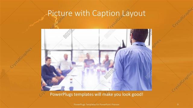 Picture with Caption presentation slide layout