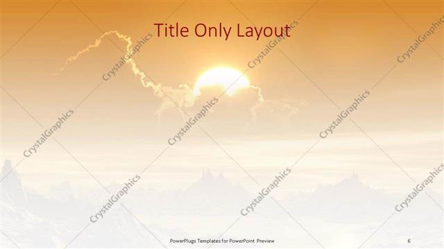 Title Only presentation slide layout