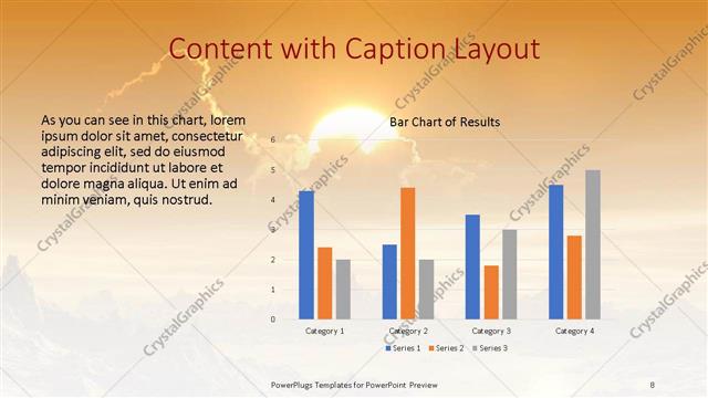 Content with Caption presentation slide layout