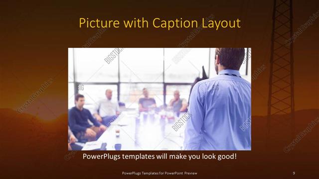 Picture with Caption presentation slide layout