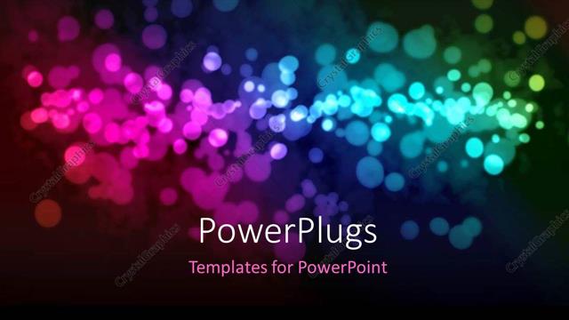  Presentation with effect - A number of multicolored dots in the background