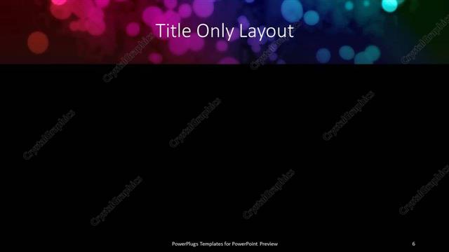 Title Only presentation slide layout