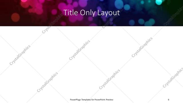 Title Only presentation slide layout