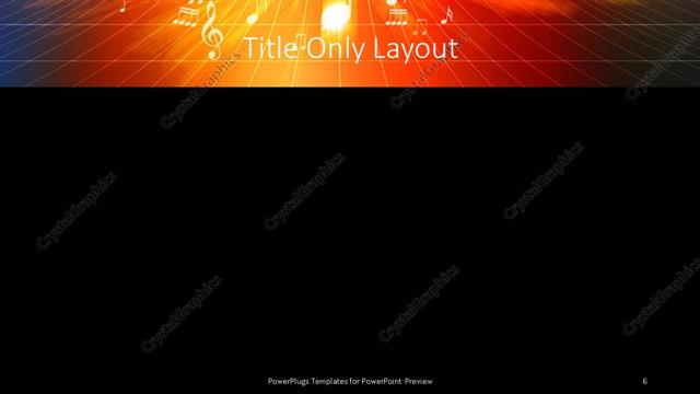 Title Only presentation slide layout