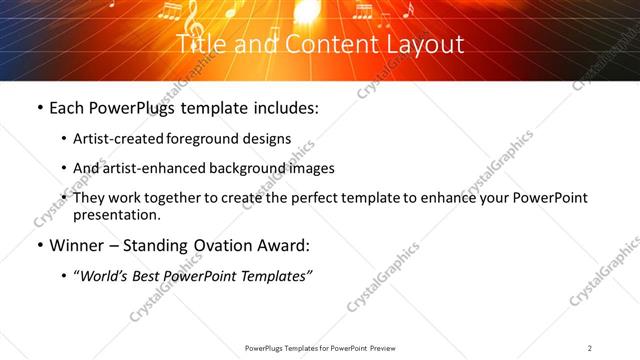 Title and Content presentation slide layout