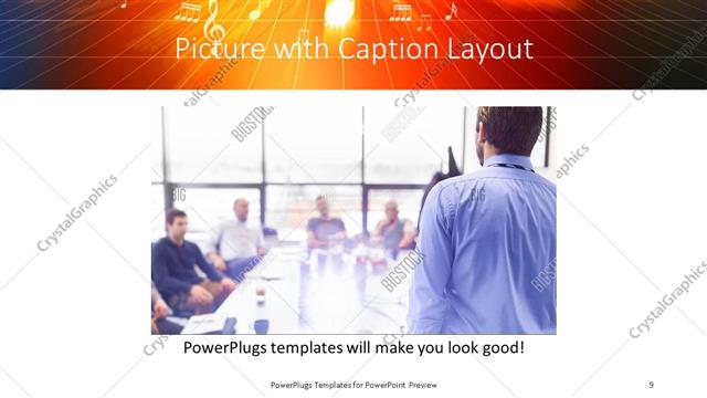 Picture with Caption presentation slide layout