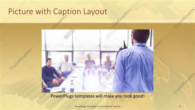 Picture with Caption presentation slide layout