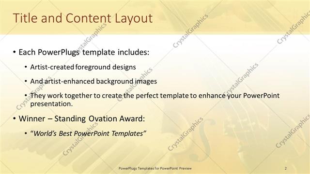 Title and Content presentation slide layout
