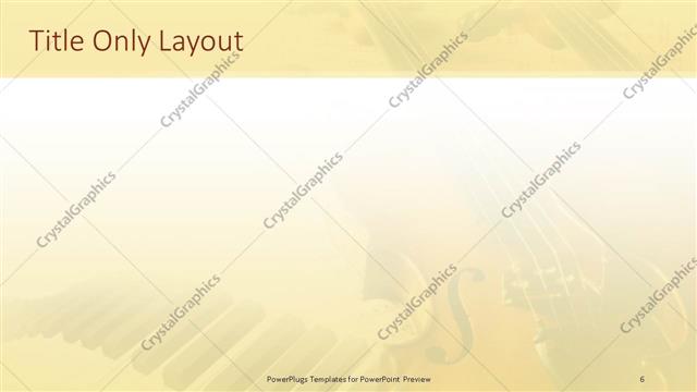 Title Only presentation slide layout