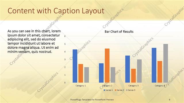Content with Caption presentation slide layout