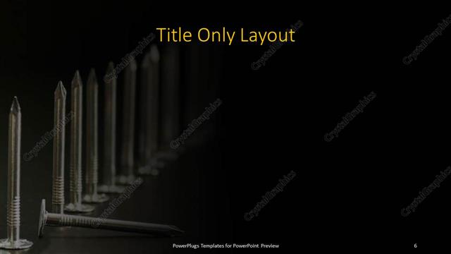 Title Only presentation slide layout