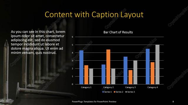 Content with Caption presentation slide layout