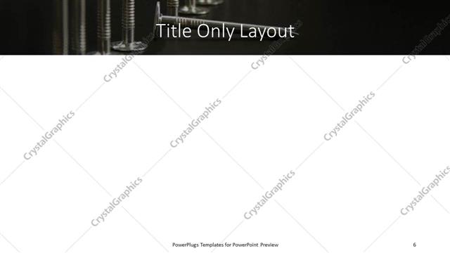 Title Only presentation slide layout