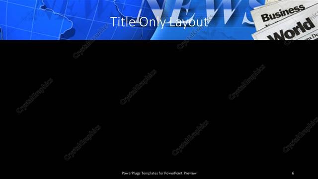 Title Only presentation slide layout