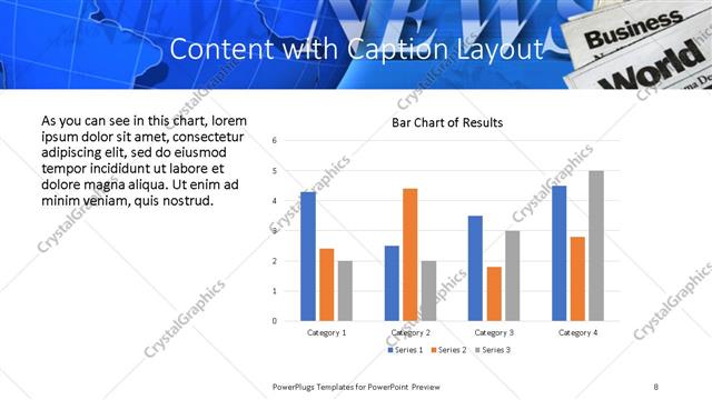 Content with Caption presentation slide layout