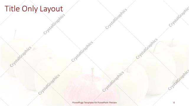 Title Only presentation slide layout