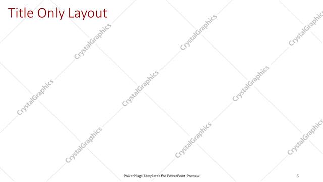 Title Only presentation slide layout