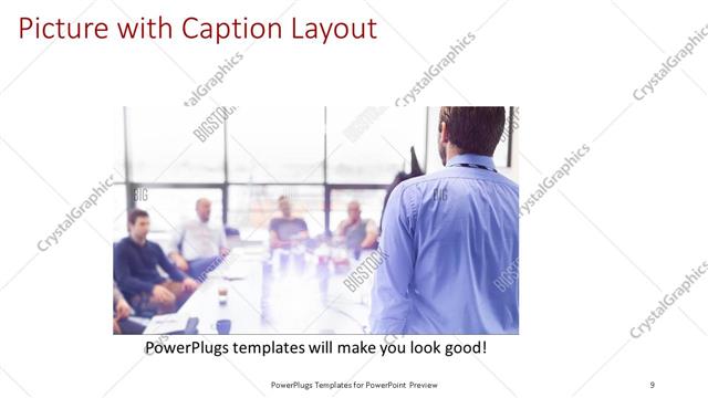 Picture with Caption presentation slide layout