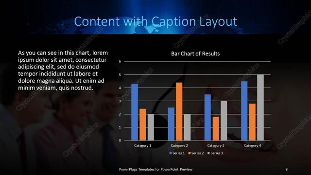 Content with Caption presentation slide layout