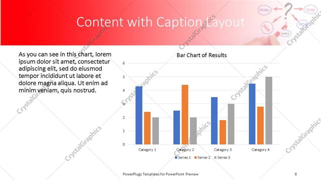 Content with Caption presentation slide layout