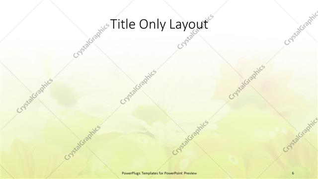 Title Only presentation slide layout