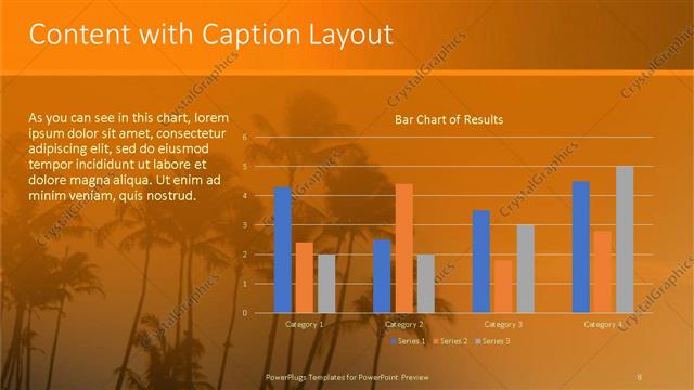 Content with Caption presentation slide layout