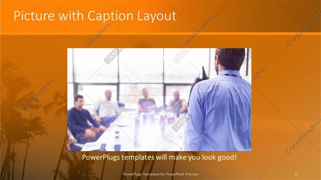 Picture with Caption presentation slide layout