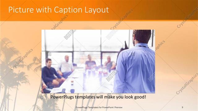 Picture with Caption presentation slide layout