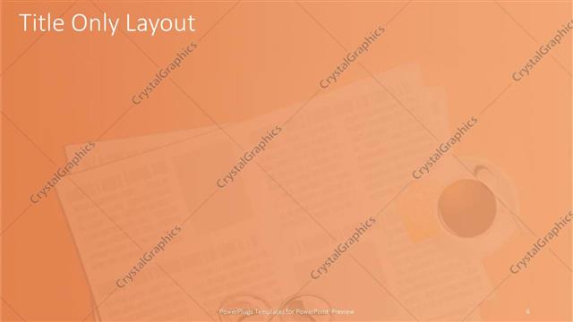 Title Only presentation slide layout