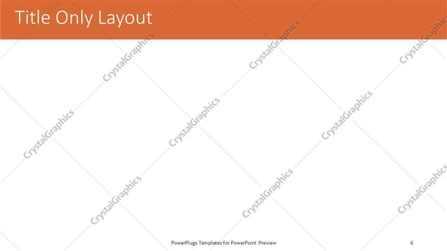 Title Only presentation slide layout