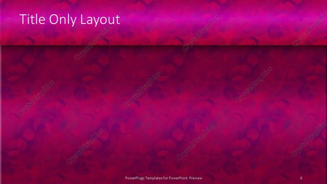 Title Only presentation slide layout