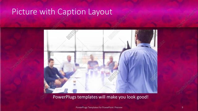 Picture with Caption presentation slide layout