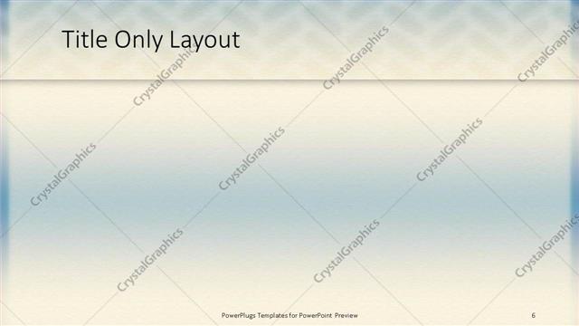 Title Only presentation slide layout