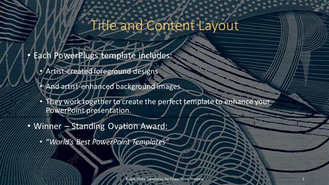 Title and Content presentation slide layout
