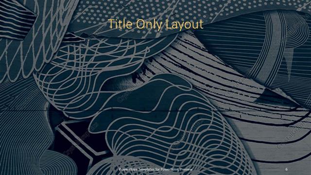 Title Only presentation slide layout