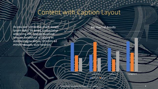 Content with Caption presentation slide layout