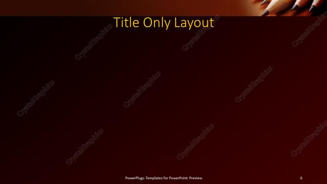 Title Only presentation slide layout