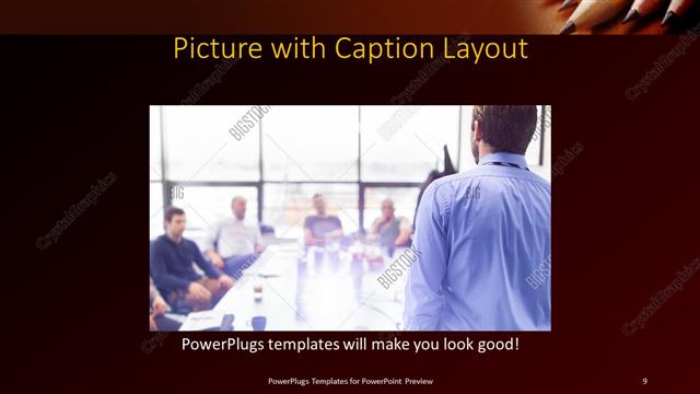 Picture with Caption presentation slide layout