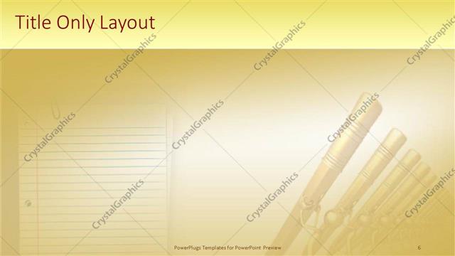 Title Only presentation slide layout