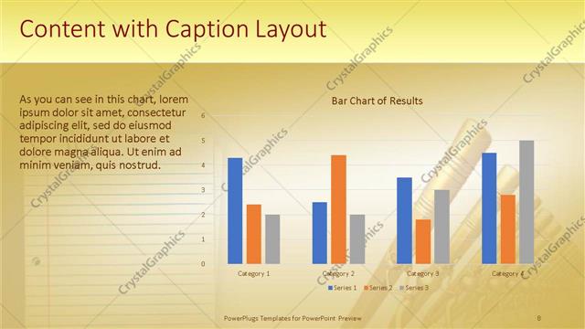 Content with Caption presentation slide layout